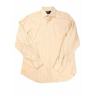Polo Ralph Lauren Regent Classic Fit Yellow L/S Dress Shirt Men's Neck Size 16.5